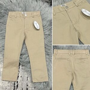 Frenchie Mini Couture Khaki Chino Pant Size 4T ($60) NEW